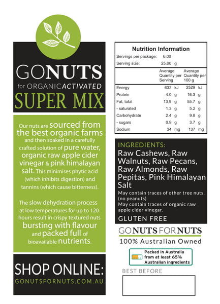 Go Nuts for Organic | Activated Super Mix