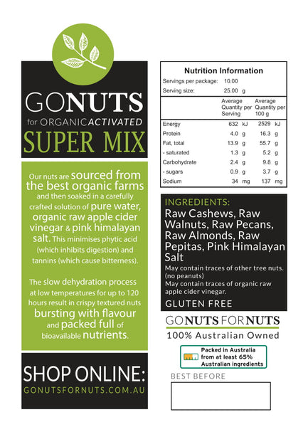 Go Nuts for Organic | Activated Super Mix