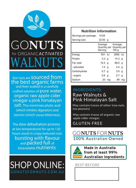 The Go Nuts Organic | Activated Australian Range (3 pack)