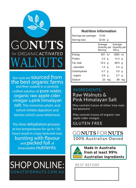 Go Nuts for Organic | Activated Walnuts