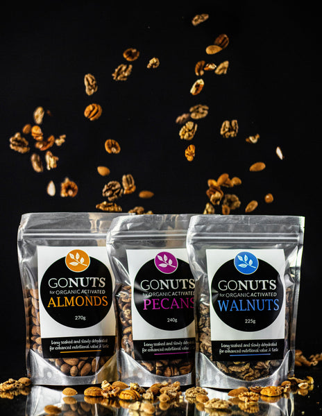 The Go Nuts Organic | Activated Australian Range (3 pack)